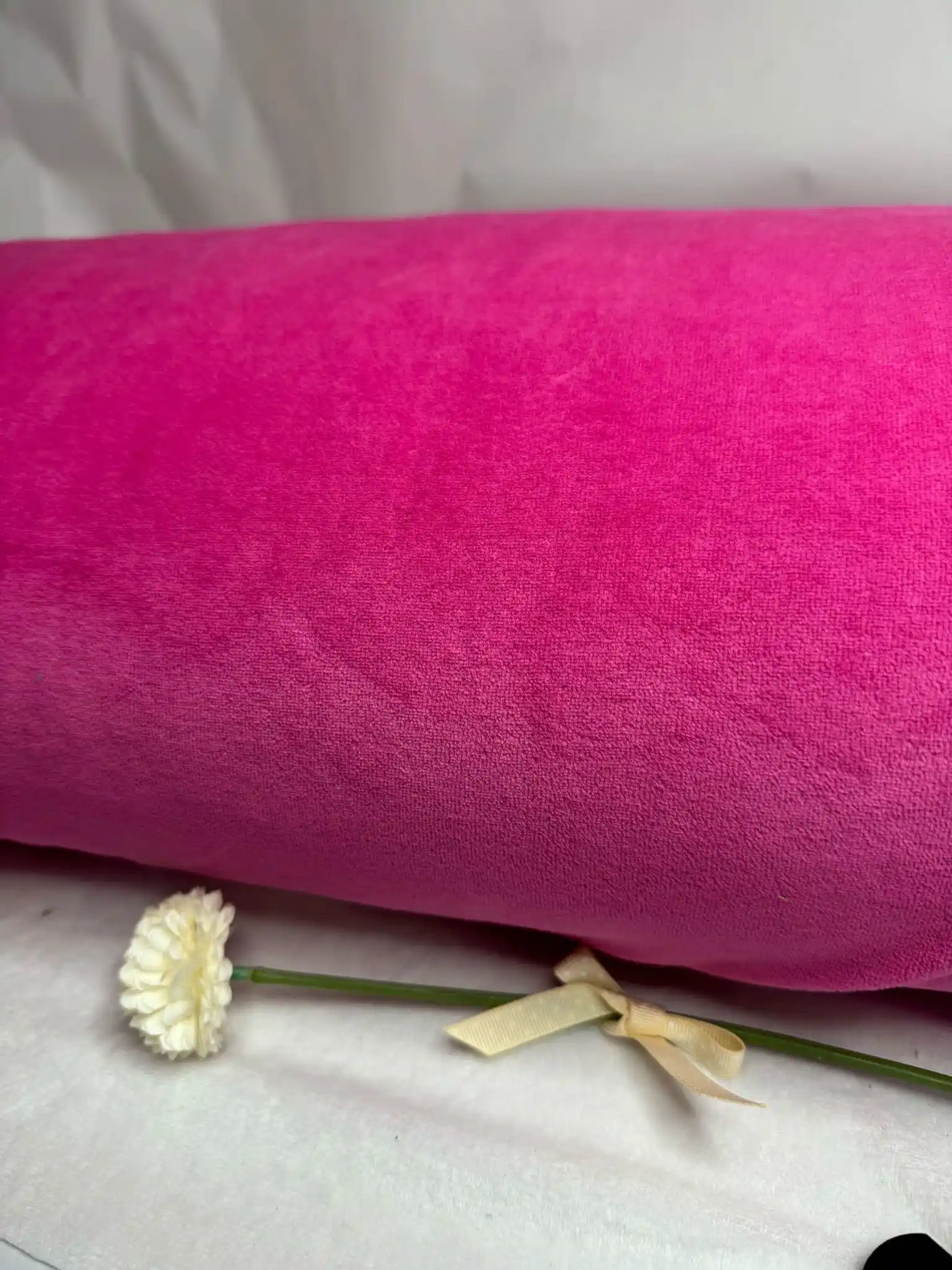 Tecido Infantil de Veludo Rosa