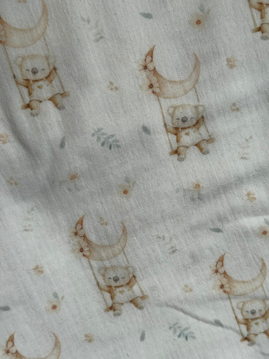 Tela de muselina con estampado de ovejas