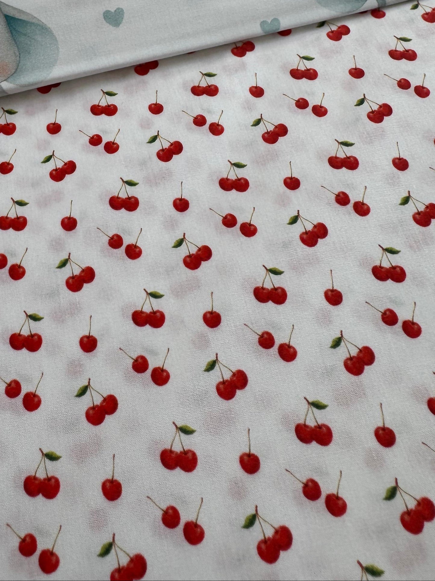 Tecido 100% Algodão | Padrão Infantil | Cerejas 2