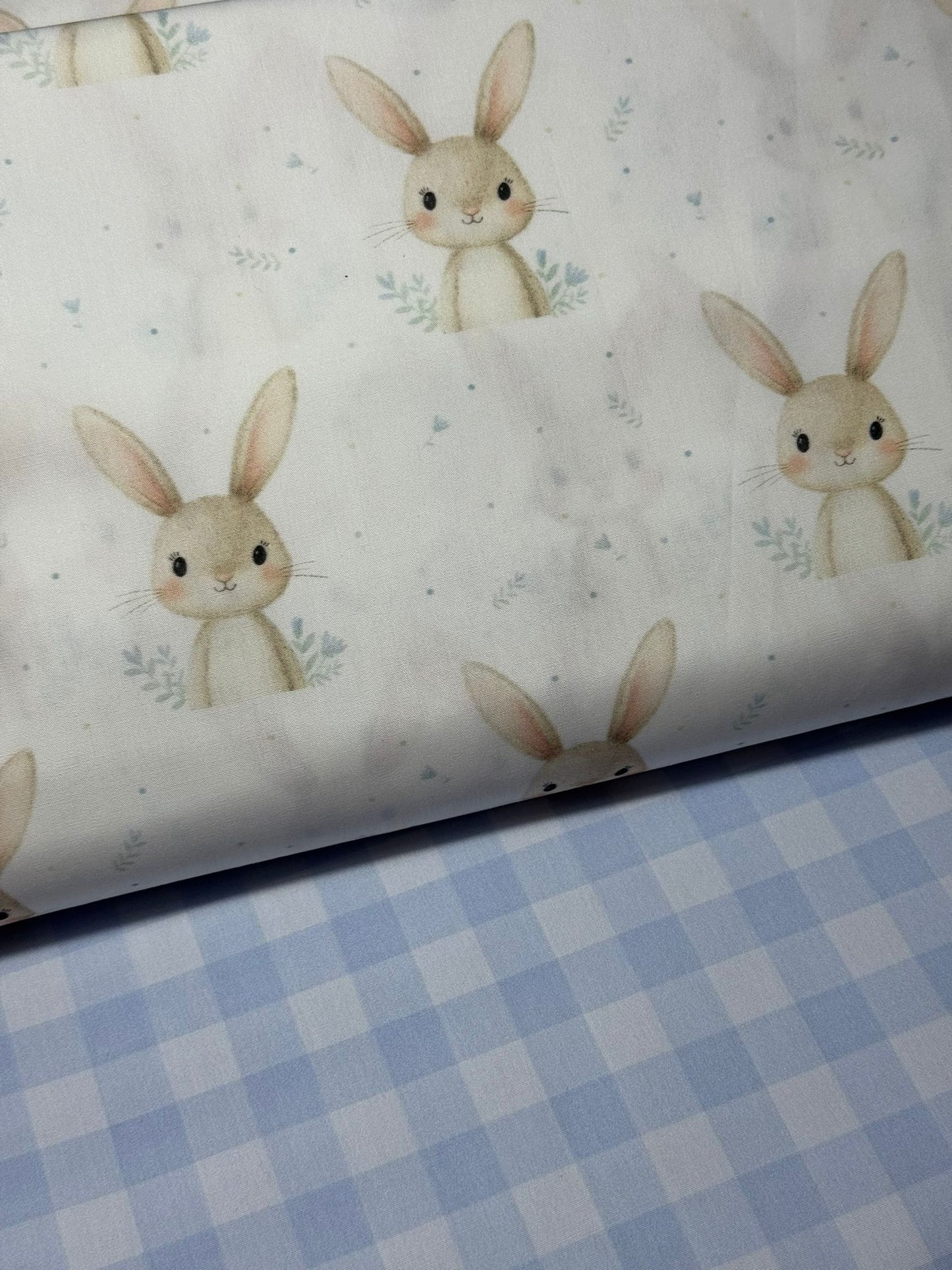 Tecido 100% Algodão | Padrão Infantil | Coelhinho
