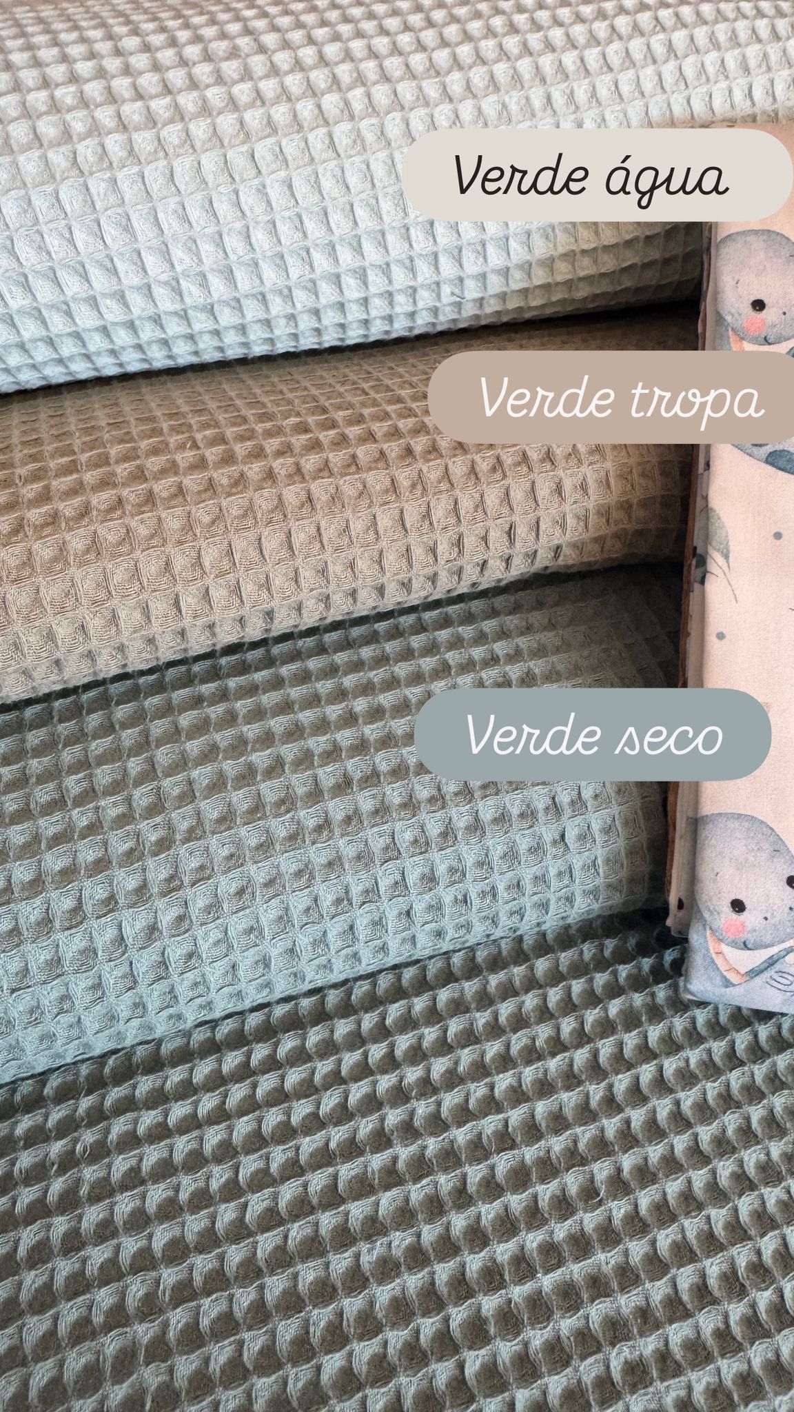 Tela gofre de rosa de té