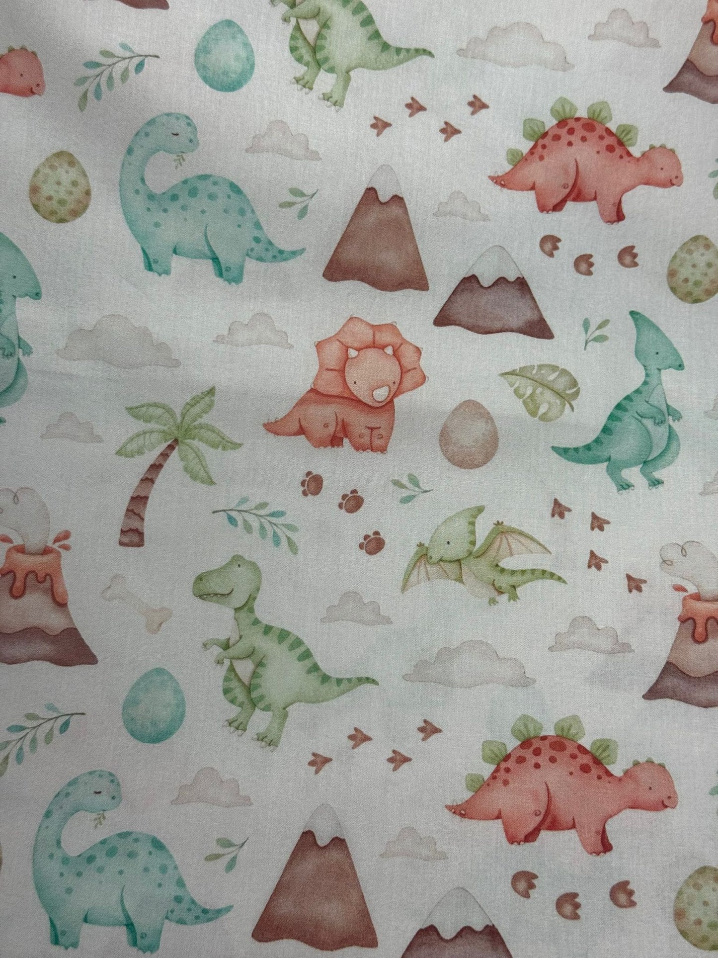 Tecido 100% Algodão | Padrão Infantil | Dinossauros 4