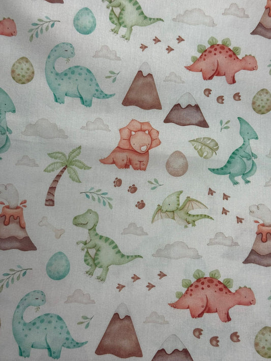 Tecido 100% Algodão | Padrão Infantil | Dinossauros 4