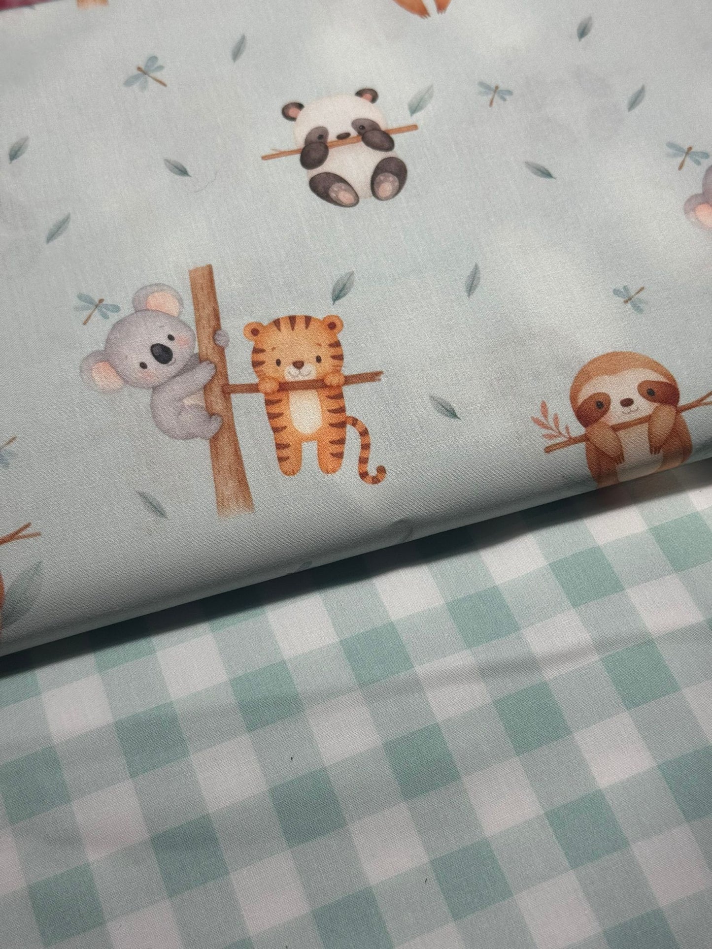 Tecido 100% Algodão | Padrão Infantil | Animais Selva 3