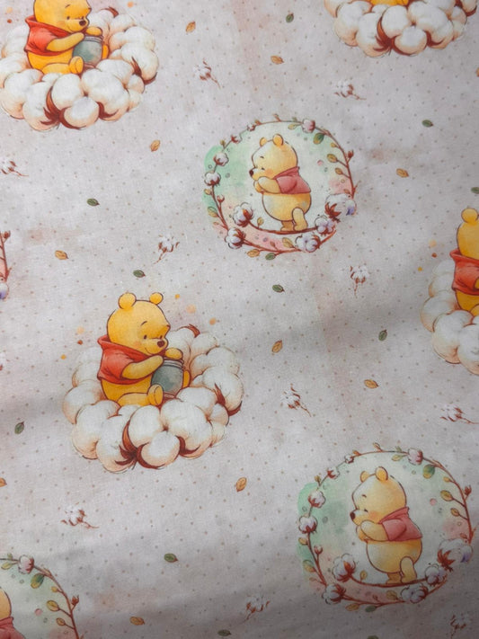 Tecido 100% Algodão | Padrão Infantil | Ursinho