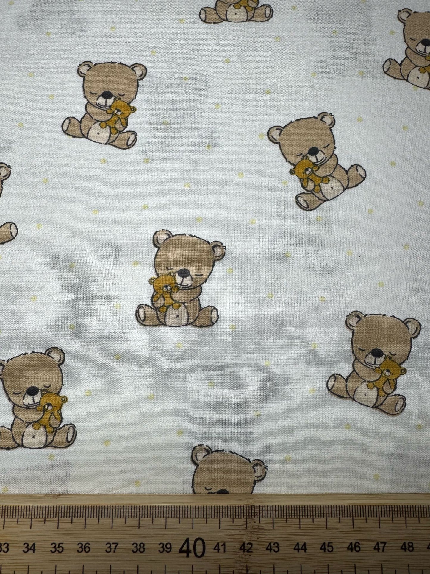 Tecido 100% Algodão | Padrão Infantil | Ursinho Dorminhoco