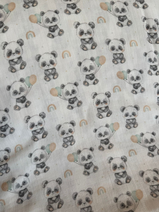 Tela de muselina con estampado de ovejas