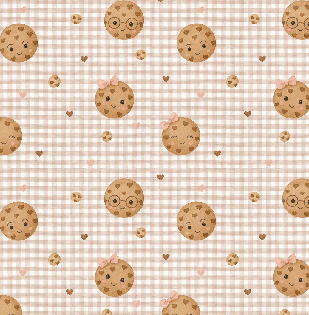 Tecido 100% Algodão | Padrão Infantil | Bolachas
