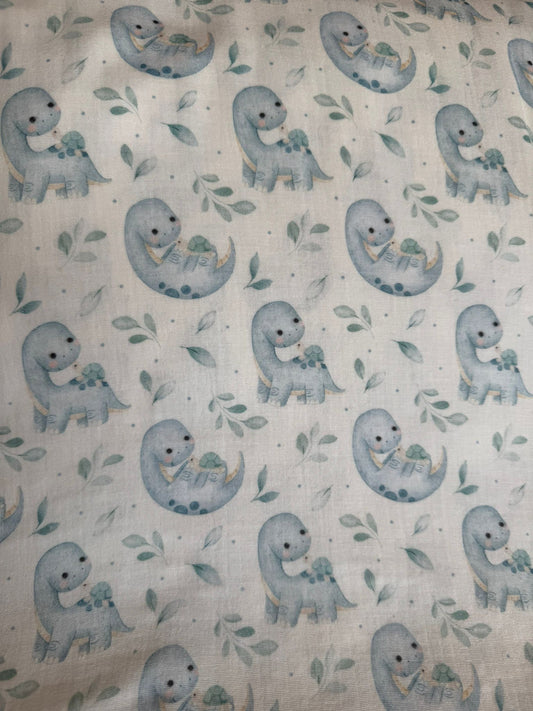 Tela de muselina con estampado de ovejas