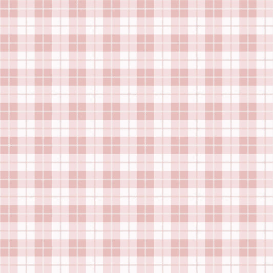 Tecido 100% Algodão | Padrão Básico | Quadrados Rosa 2