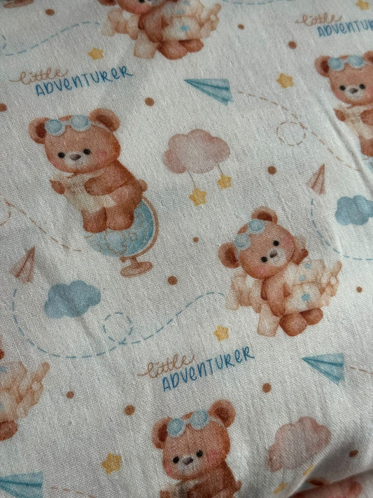 Tela de muselina con estampado de ovejas