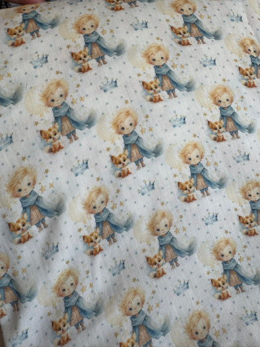 Tela de muselina con estampado de ovejas