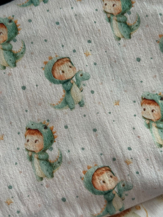 Tela de muselina con estampado de ovejas