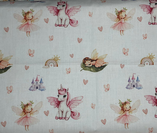 Tecido 100% Algodão | Padrão Infantil | Mundo Encantado
