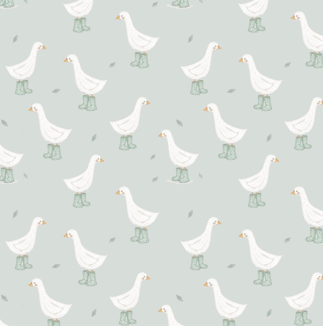 Tecido 100% Algodão | Padrão Infantil | Patinho