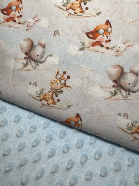 Tela Minky gris